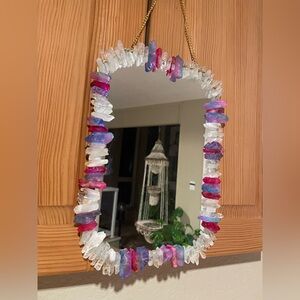 Boho Crystal Quarts Mirror